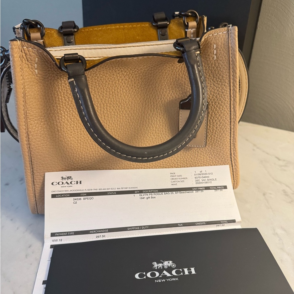 Coach Tan Leather Women's Bag